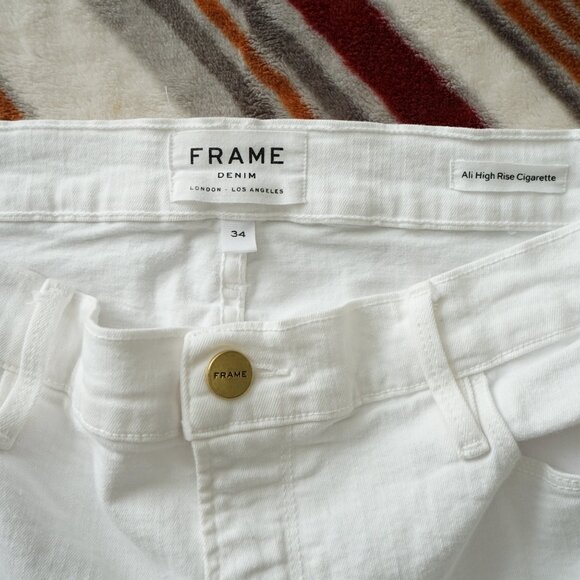 Frame Women's Ali High Rise Cigarette Skinny Jeans Size 34 - Picture 4 of 6